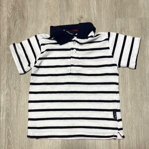 🔥HOST PICK 🔥Ben Sherman Striped Kids Polo Shirt - Black and White 2T